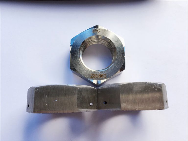 hex jam nut with drilling hole