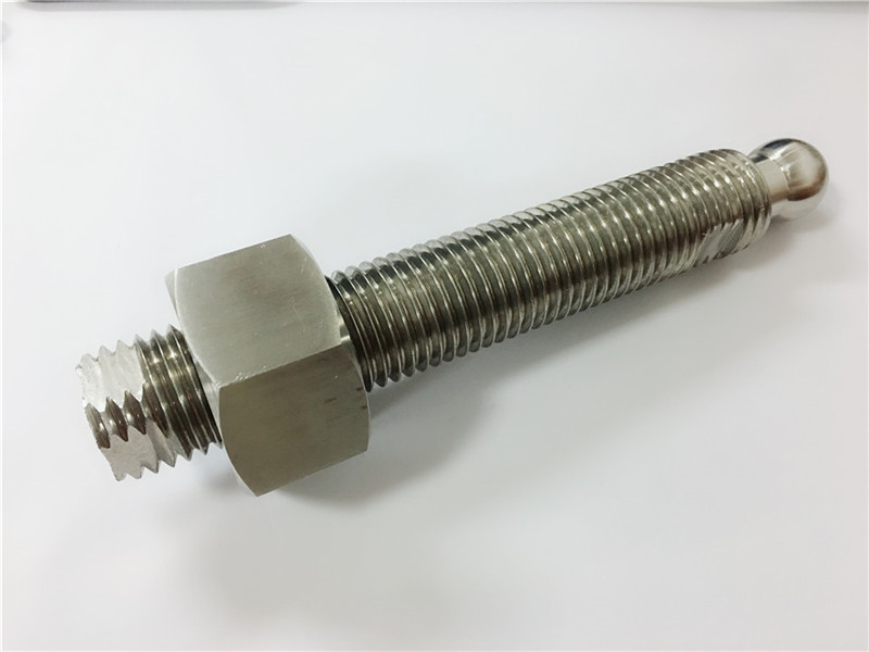 ഇഷ്ടാനുസൃതമാക്കിയ ഉയർന്ന നിലവാരമുള്ള സിഎൻസി ലാത്ത് ടേണിംഗ് ടൈറ്റാനിയം ബോൾ സ്റ്റഡ് ഫാസ്റ്റനറുകൾ