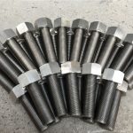 254smo uns s31254 en1.4547 ബോൾട്ടും പരിപ്പും 1-1 / 2 ”-8unx180mm ത്രെഡ് വടി